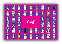 Thumbnail for Personalized Dogs Canvas Wrap & Photo Print VII - Purple Squares - Front View