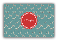 Thumbnail for Personalized Dogs Canvas Wrap & Photo Print IX - Teal Background - Dalmatian - Front View