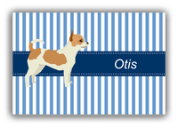 Thumbnail for Personalized Dogs Canvas Wrap & Photo Print X - Blue Background - Chihuahua - Front View