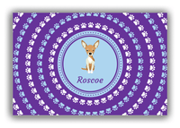 Thumbnail for Personalized Dogs Canvas Wrap & Photo Print XII - Purple Background - Chihuahua - Front View