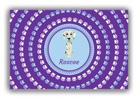 Thumbnail for Personalized Dogs Canvas Wrap & Photo Print XII - Purple Background - Dalmatian - Front View