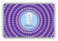 Thumbnail for Personalized Dogs Canvas Wrap & Photo Print XII - Purple Background - Poodle - Front View