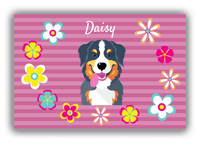 Thumbnail for Personalized Dogs Canvas Wrap & Photo Print XIX - Pink Background - Saint Bernard - Front View