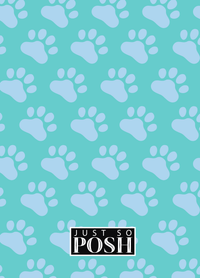 Thumbnail for Personalized Dogs Journal I - Teal Background - Boston Terrier - Back View