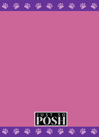 Thumbnail for Personalized Dogs Journal III - Purple Background - Schnauzer - Back View