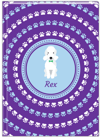 Thumbnail for Personalized Dogs Journal XII - Purple Background - Bedlington Terrier - Front View