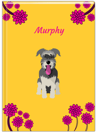 Thumbnail for Personalized Dogs Journal XXIII - Yellow Background - Schnauzer - Front View