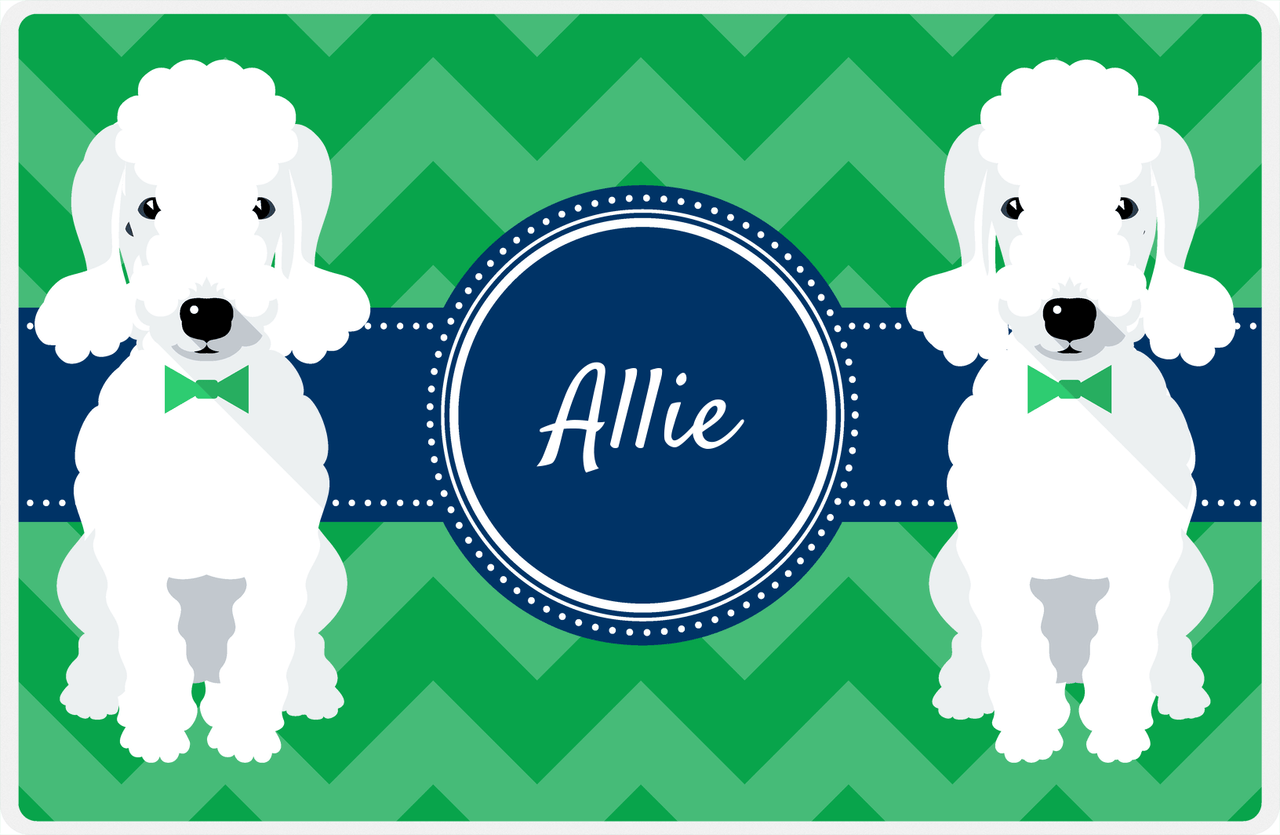 Personalized Dogs Placemat VIII - Good Buddies - Bedlington Terrier -  View
