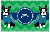Thumbnail for Personalized Dogs Placemat VIII - Good Buddies - Boston Terrier -  View
