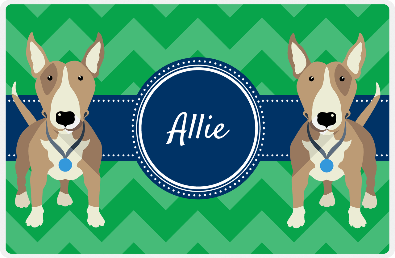 Personalized Dogs Placemat VIII - Good Buddies - Bull Terrier -  View