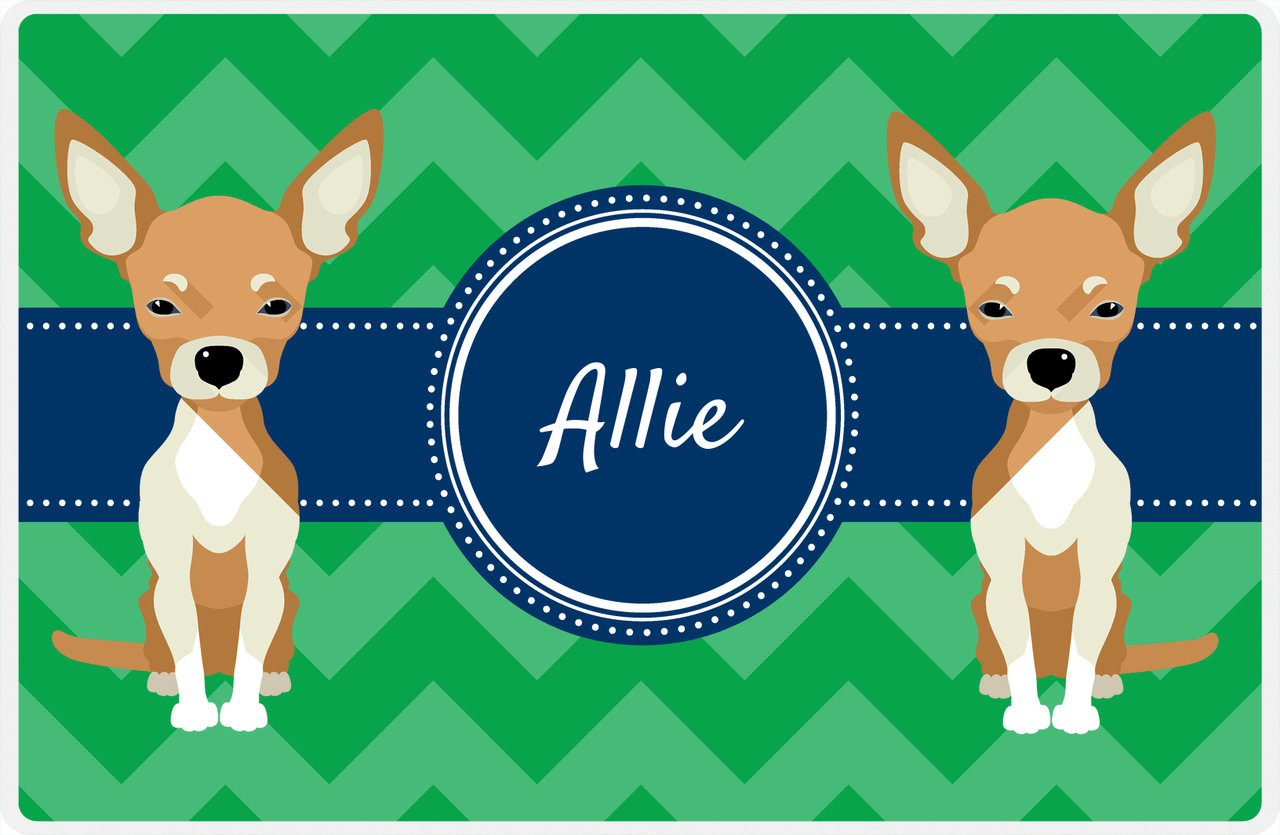 Personalized Dogs Placemat VIII - Good Buddies - Chihuahua -  View