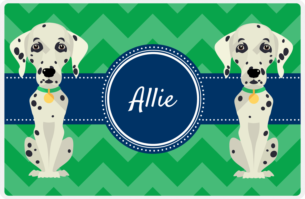 Personalized Dogs Placemat VIII - Good Buddies - Dalmatian -  View