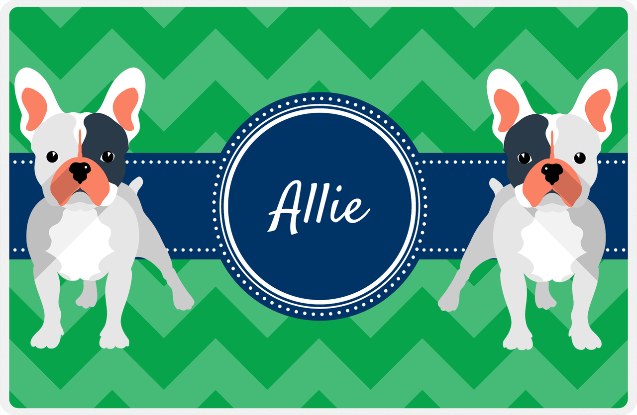 Personalized Dogs Placemat VIII - Good Buddies - French Bulldog -  View