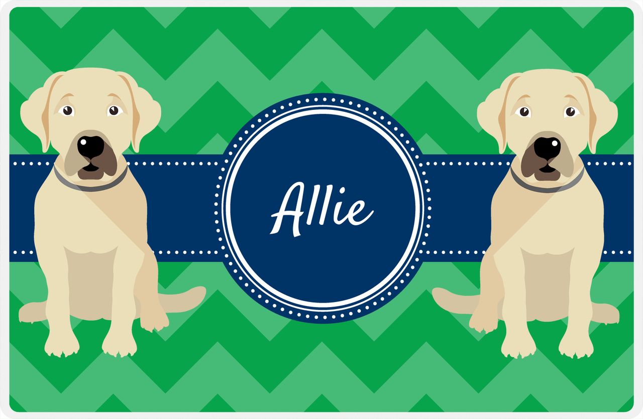 Personalized Dogs Placemat VIII - Good Buddies - Labrador -  View