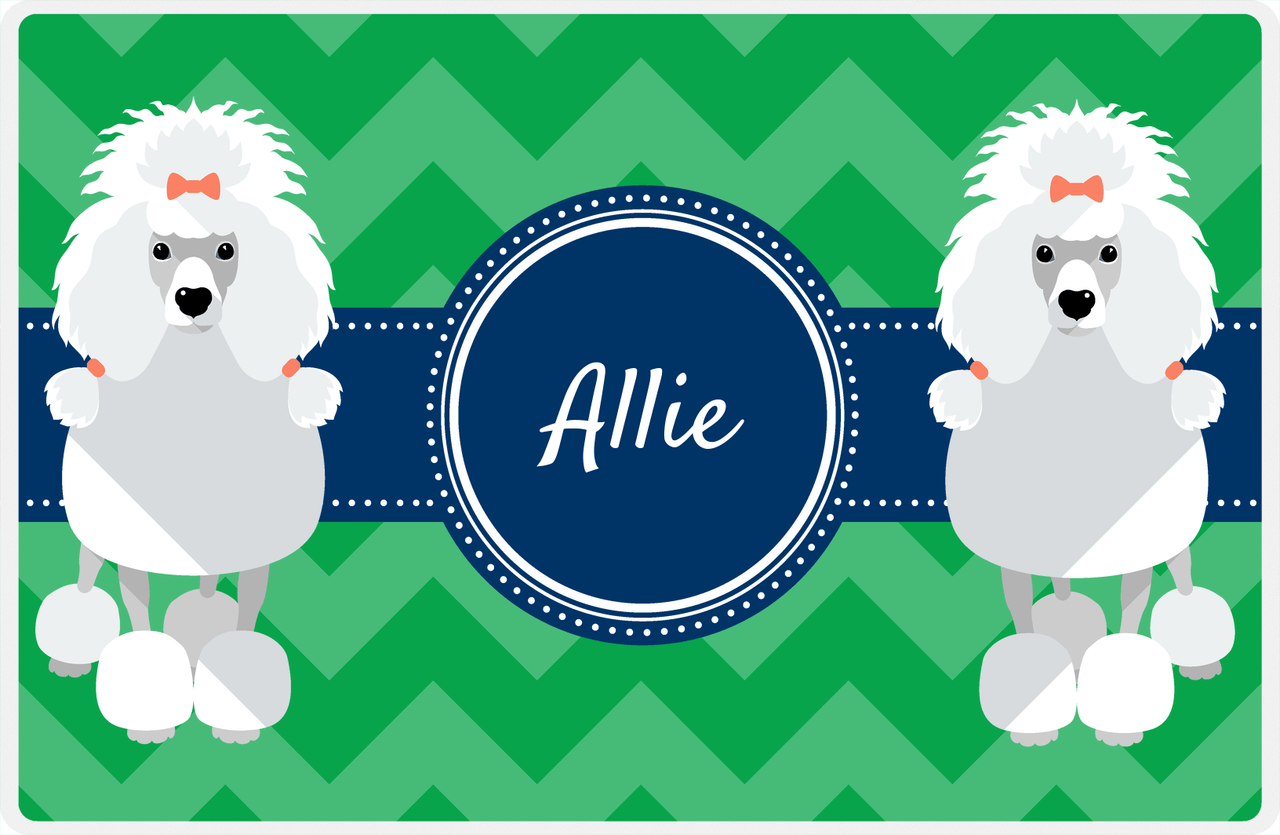 Personalized Dogs Placemat VIII - Good Buddies - Poodle -  View