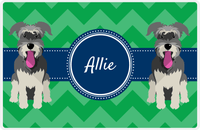 Thumbnail for Personalized Dogs Placemat VIII - Good Buddies - Schnauzer -  View