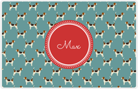 Thumbnail for Personalized Dogs Placemat IX - Teal Background - Beagle -  View