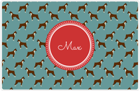 Thumbnail for Personalized Dogs Placemat IX - Teal Background - Boxer -  View