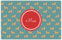 Thumbnail for Personalized Dogs Placemat IX - Teal Background - Norwich Terrier -  View