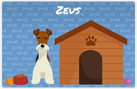 Thumbnail for Personalized Dogs Placemat XVI - Dog House - Fox Terrier -  View