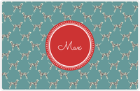 Thumbnail for Personalized Dogs Placemat IX - Teal Background - Dalmatian -  View