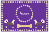 Thumbnail for Personalized Dogs Placemat XIV - Gold Tag - Chinese Crested Dog -  View