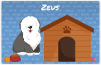 Thumbnail for Personalized Dogs Placemat XVI - Dog House - Sheep Dog -  View