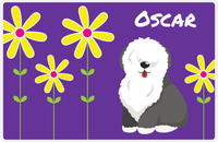 Thumbnail for Personalized Dogs Placemat XXIV - Daisy Dog - Sheep Dog -  View