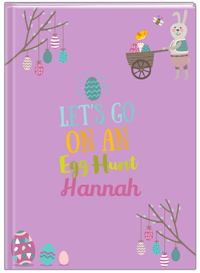 Thumbnail for Personalized Easter Journal IX - Egg Hunt - Purple Background - Front View