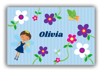 Thumbnail for Personalized Fairy Canvas Wrap & Photo Print IV - Flower Fairy - Black Fairy II - Front View