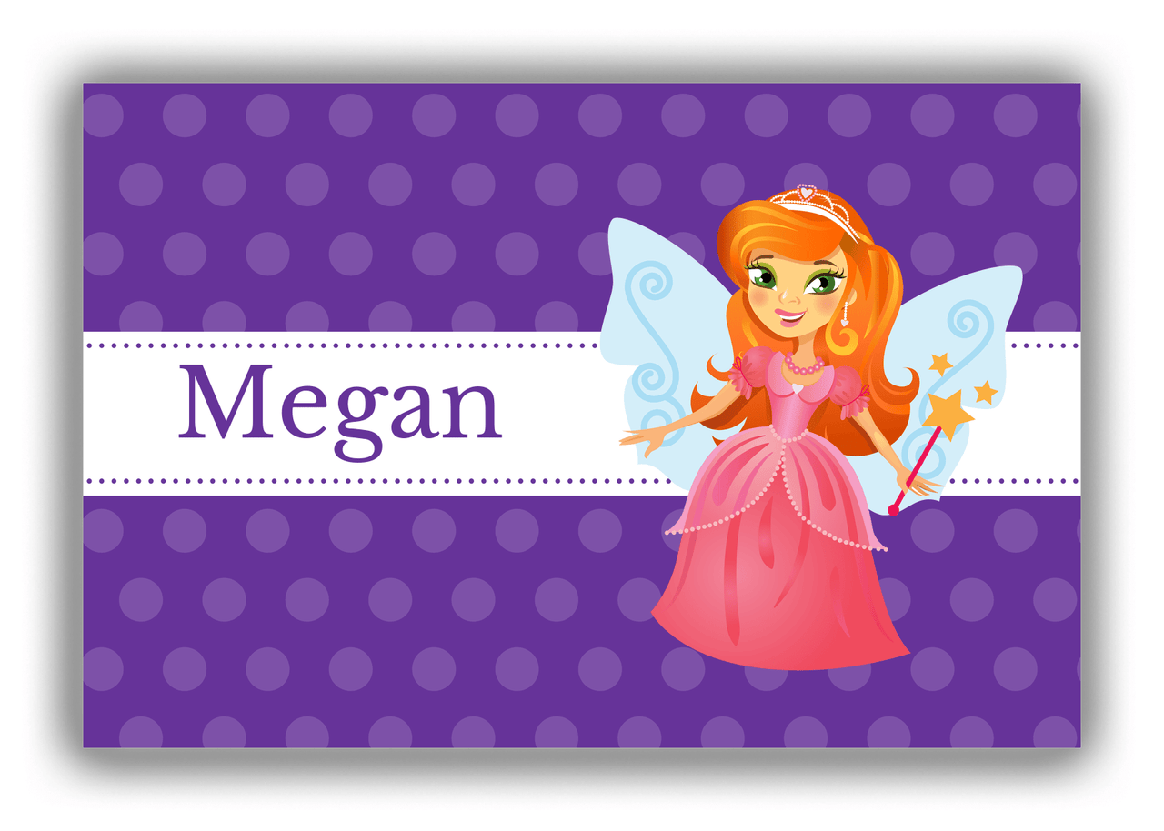 Personalized Fairy Canvas Wrap & Photo Print VI - Ribbon Fairy - Redhead Fairy - Front View