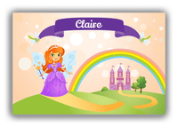 Thumbnail for Personalized Fairy Canvas Wrap & Photo Print VII - Dragonfly Ribbon - Redhead Fairy - Front View