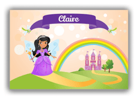 Thumbnail for Personalized Fairy Canvas Wrap & Photo Print VII - Dragonfly Ribbon - Black Fairy I - Front View