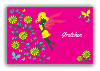 Thumbnail for Personalized Fairy Canvas Wrap & Photo Print X - Butterfly Fairy - Pink Background - Front View