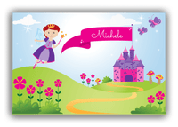 Thumbnail for Personalized Fairy Canvas Wrap & Photo Print I - Castle Hill - Redhead Fairy - Front View