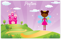 Thumbnail for Personalized Fairy Placemat V - Castle Heart - Black Fairy -  View