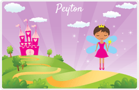 Thumbnail for Personalized Fairy Placemat V - Castle Heart - Black Fairy II -  View