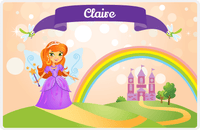 Thumbnail for Personalized Fairy Placemat VII - Dragonfly Ribbon - Redhead Fairy -  View