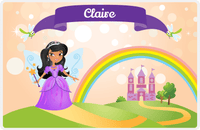 Thumbnail for Personalized Fairy Placemat VII - Dragonfly Ribbon - Black Fairy -  View