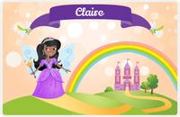 Thumbnail for Personalized Fairy Placemat VII - Dragonfly Ribbon - Black Fairy II -  View