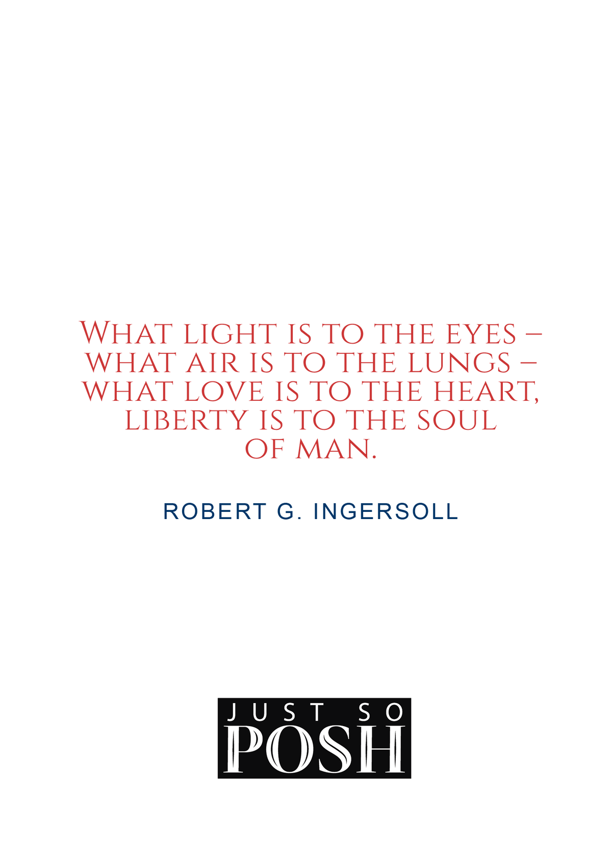 Personalized Famous Quotes Journal - Robert Ingersoll - Back View