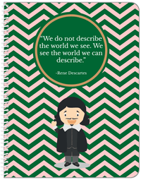 Thumbnail for Famous Quotes Notebook - Rene Descartes - Front View