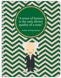 Thumbnail for Famous Quotes Notebook - Arthur Schopenhauer - Front View