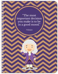 Thumbnail for Famous Quotes Notebook - Voltaire - Front View