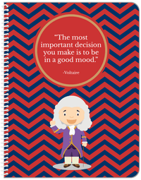 Thumbnail for Famous Quotes Notebook - Voltaire - Front View