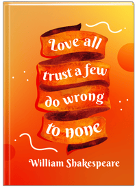Thumbnail for Famous Quotes Journal - William Shakespeare - Front View