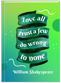 Thumbnail for Famous Quotes Journal - William Shakespeare - Front View