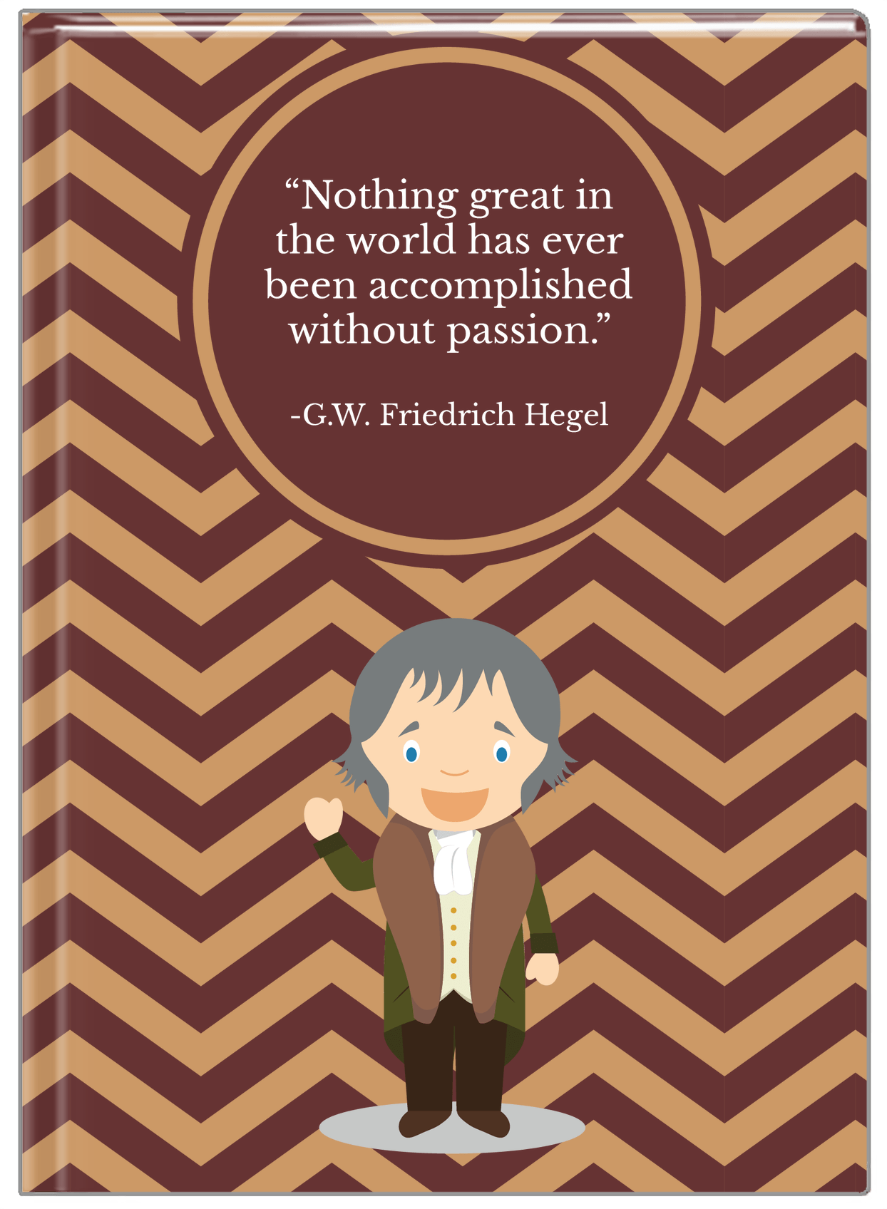 Famous Quotes Journal - GW Friedrich Hegel - Front View