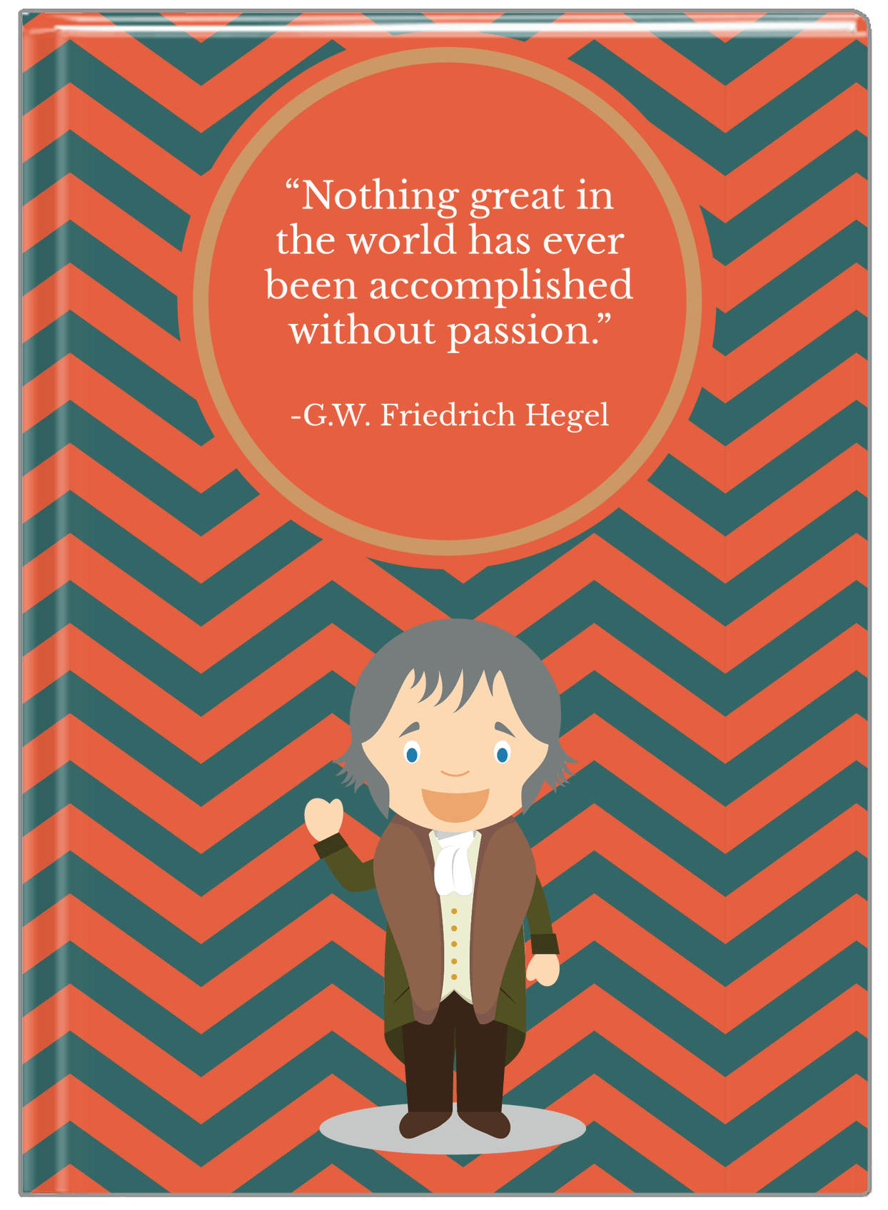 Famous Quotes Journal - GW Friedrich Hegel - Front View