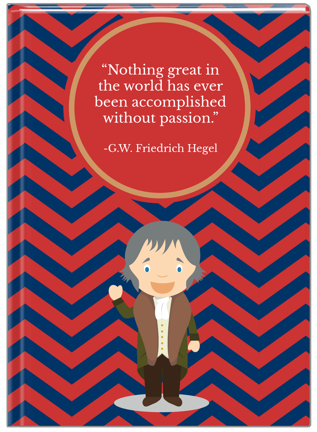 Famous Quotes Journal - GW Friedrich Hegel - Front View